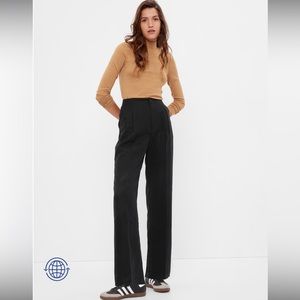 Black Wide-Leg Women's Pants